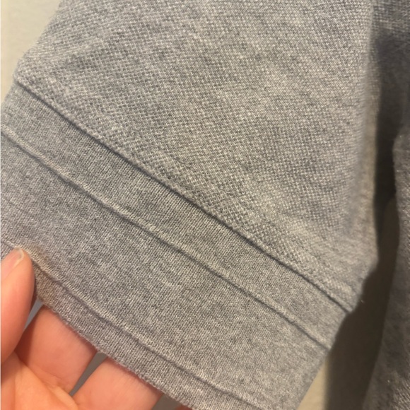 Burberry Gray Fitted Polo Shirt with Buttoned Front - EUC - Picture 7 of 9